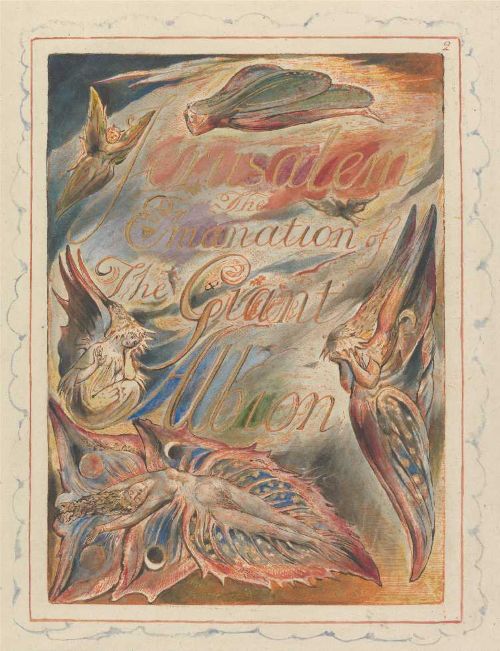 William Blake illustration for cover of Jerusalem